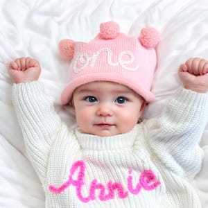 Hand Embroidered Name Crown for Kid&#39;s Birthdays, Personalized Gift, Keepsake for First Birthday Party and Special Occasions