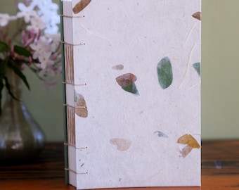 Botanical sketchbook with exposed spine