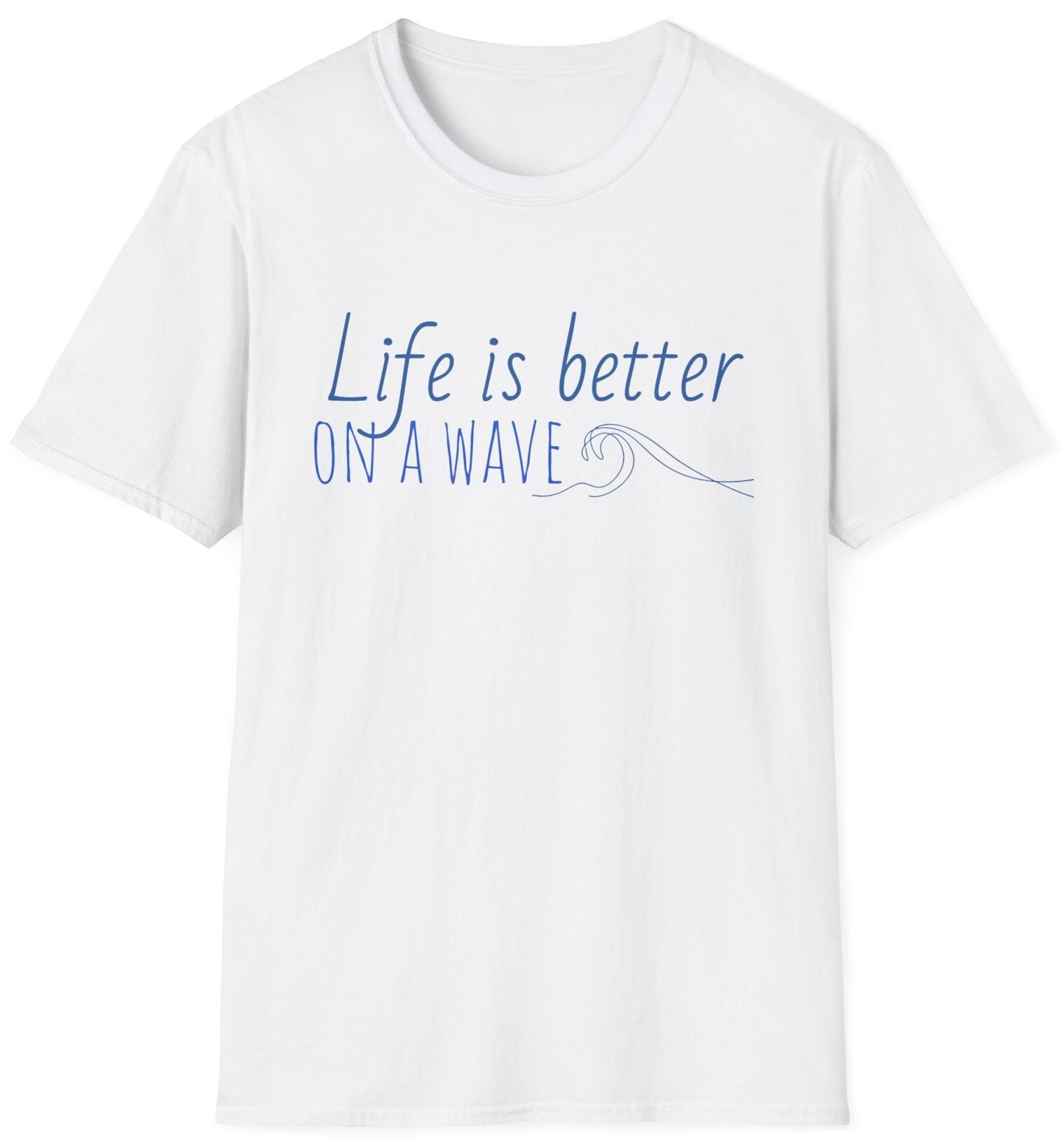 ★LOW CLASSIC★ WAVE LOGO TSHIRTSOFT BLUE Waves Logo T- Shirt – Fellow Sapiens Store