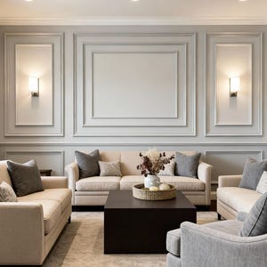 Kit de paneles de pared: pared de acento con marcos anidados