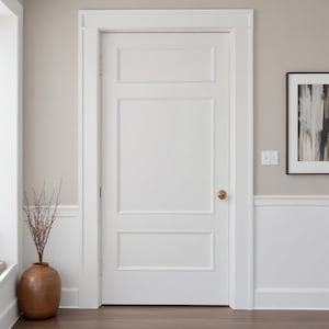 Door Trim Kit- Pre-Cut Door Paneling- Hollow Core Door Trim- Flat Panel Door Decor- Accent Door- Interior Design- Home Decor- Living Room