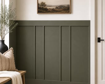 Easy to Install Half Wall Trim Kit – Board and Batten Wall Molding