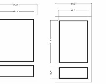 Kit de molduras de pared a medida para Tonjanekia