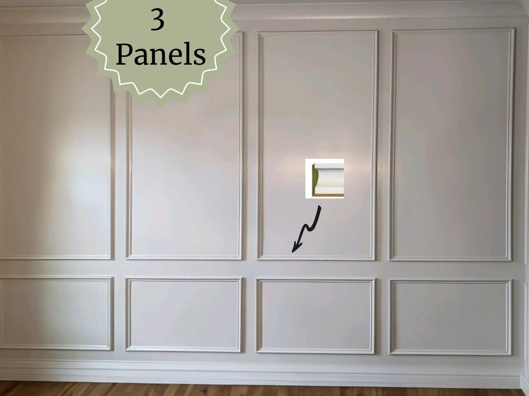 DIY Wainscoting Panel Kit – 25.8 Sq Ft, 16 Beadboard Panels + Baseboards, WPC Material, Oak Texture