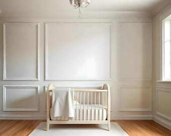 Kit de revestimiento de paredes pintable - Moldura de zócalo, 6 paneles