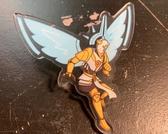 Gabriel Ultrakill Acrylic Pin