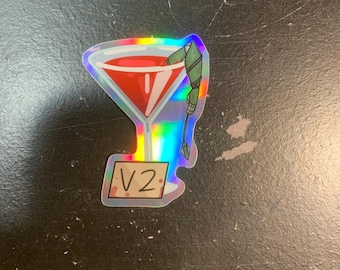 V2 Remains 2x2in Ultrakill Sticker