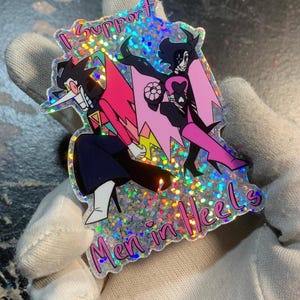 Men in Heels Spamton Neo and Mettaton 3x2.3in Sticker