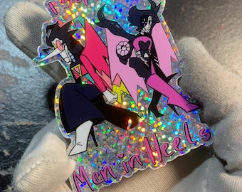 Men in Heels Spamton Neo and Mettaton 3x2.3in Sticker