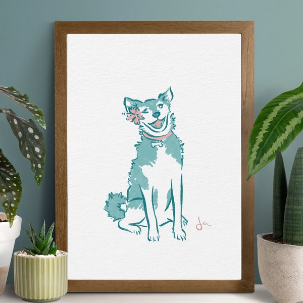 Custom Pet Portrait, Hand Drawn from a Photo, A gift for people who treat their pets like family | Dogs, Cats, Birds, everyone welcome!