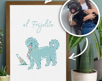 Custom Pet Portrait, Hand Drawn from a Photo, A gift for people who treat their pets like family | Dogs, Cats, Birds, everyone welcome!