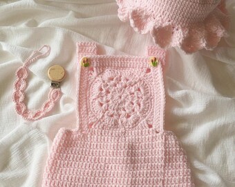 Set tejido a crochet, "Sunshine"