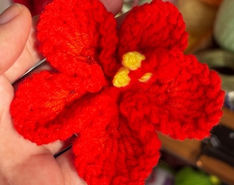 Gehaakte bloemen voor haar