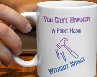 Funny Woodworking Themed Coffee Mug, Crafty Carpenter Cup, Ideal Gift Hobbyists, Woodworking, Handyman, Sawdust Lover, Birthday Fathers Day