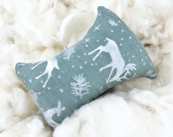 Wool & Cotton Breast Pillow Woman’s Sleep Support Pillow Made With Cotton Outer 100 percent Wool filling