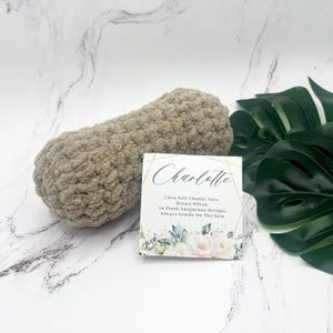 Baby Soft Chunky Yarn Breast Support Pillow Rod For Side Sleepers Extra Hold Pillow Hold While Sleeping Breast Support Simple Latte Pillow