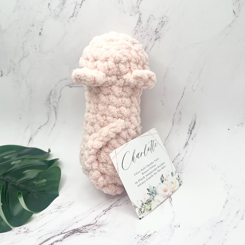 Baby Soft Chunky Yarn Breast Support Pillow Rod For Side Sleepers Extra Hold Pillow Hold While Sleeping Breast Support Pink Cat Pillow