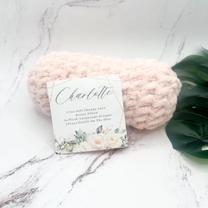 Baby Soft Chunky Yarn Breast Support Pillow Rod For Side Sleepers Extra Hold Pillow Hold While Sleeping Breast Support Simple Pink