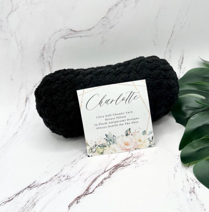 Baby Soft Chunky Yarn Breast Support Pillow Rod For Side Sleepers Extra Hold Pillow Hold While Sleeping Breast Support Black