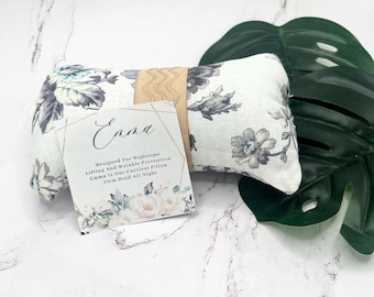 Compact Cotton Breast Support Pillow In Tattoo Floral Wrinkle/Craping Prevention Pillow Hold While Sleeping Breast Support Pillow Accessory