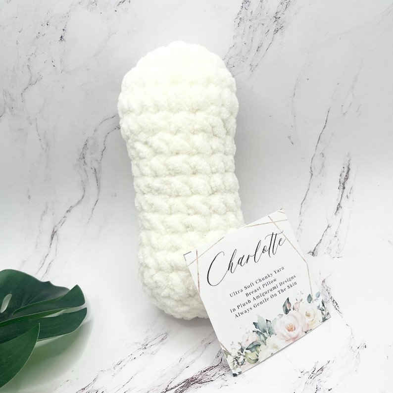 Baby Soft Chunky Yarn Breast Support Pillow Rod For Side Sleepers Extra Hold Pillow Hold While Sleeping Breast Support Simple White Pillow