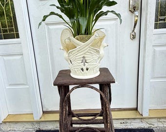 Antique Adirondack Plant Stand, Vintage Twig Table, American Folk Art, Bentwood Art, Primitive Plant Stand,