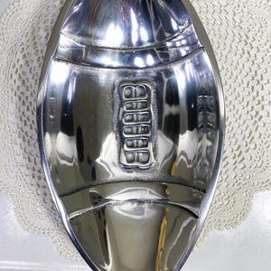 Football Shaped Snack Bowl, Silver Metal Snack Bowl, Football Party Snack Bowl, Vintage Snack Bowl, India Made Snack Bowl,