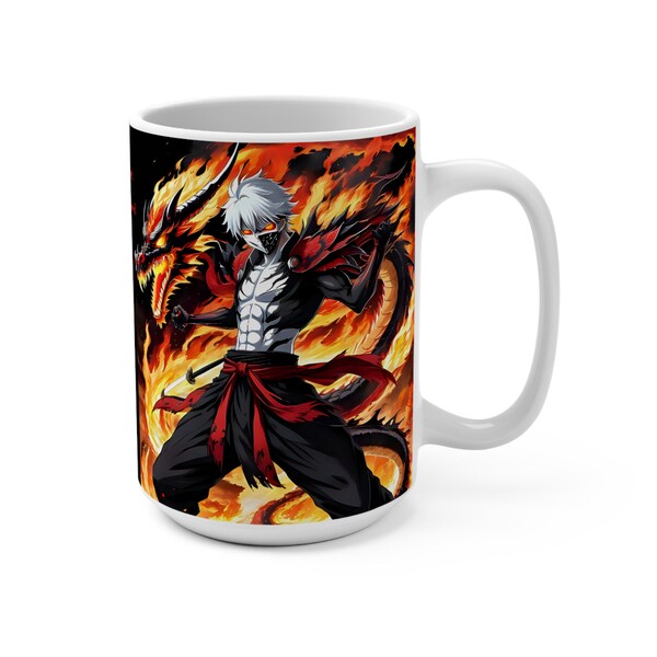 Bleach Anime - Black Dragon Ichigo Kurosaki Mug 15oz