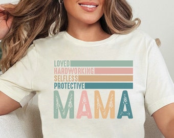 Maglietta retrò per mamme, maglietta Mom Life, Boho Mama, maglietta carina per mamme, regalo per la festa della mamma, regali per la mamma, maglietta per la maternità
