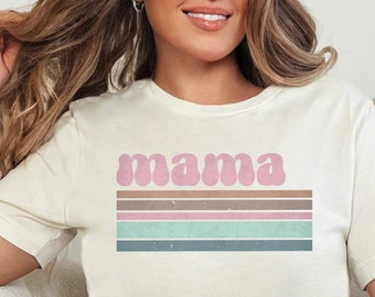 Maglietta retrò per mamme, maglietta Mom Life, Boho Mama, maglietta carina per mamme, regalo per la festa della mamma, regali per la mamma, maglietta per la maternità