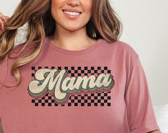 Maglietta retrò per mamma, maglietta boho per mamma, regalo per la festa della mamma, maglietta minimalista per mamma, regalo carino per mamma, regalo per la mamma, maglietta per mamma