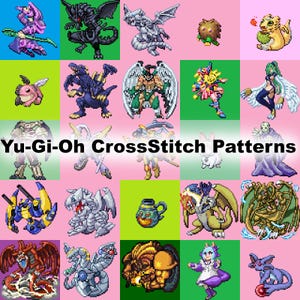 Yu-Gi-Oh Korsstygnsmönster från Yu-Gi-Oh PokéDuel Sprites
