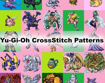 Yu-Gi-Oh Cross Stitch Patterns From Yu-Gi-Oh PokéDuel Sprites