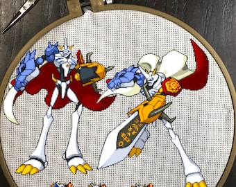 Omnimon/Omegamon Cross Stitch Patterns Digimon