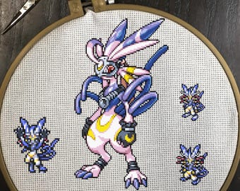 Lekismon Cross Stitch Patterns Digimon