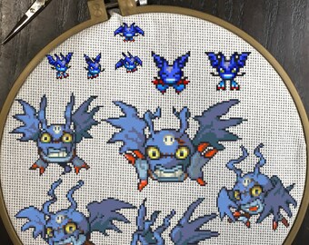 Demi/PicoDevimon Cross Stitch Patterns Digimon