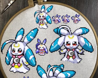 Lunamon Cross Stitch Patterns Digimon
