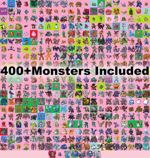 Yu-gi-oh Cross Stitch Patterns From Yu-gi-oh Pokduel Sprites - Etsy