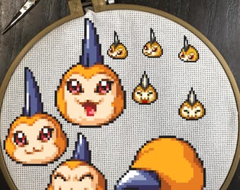 Tsunomon Cross Stitch Patterns Digimon