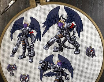 Beelzebumon BM(Blast Mode) Cross Stitch Patterns From Digimon Dusk/Dawn