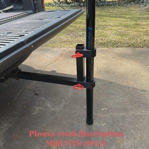 Explorer POTA 33H Heavy Duty Portable 33 ft Telescopic Carbon Fiber POTA Mast  (1.8 diameter base) mast mounts for 2" Reciever hitch