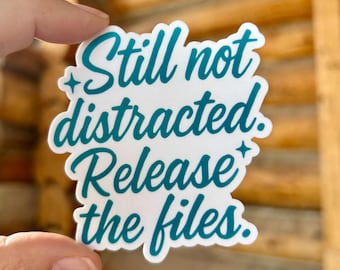 Libera los archivos, sigue sin distraerte: Adhesivo de vinilo resistente al agua