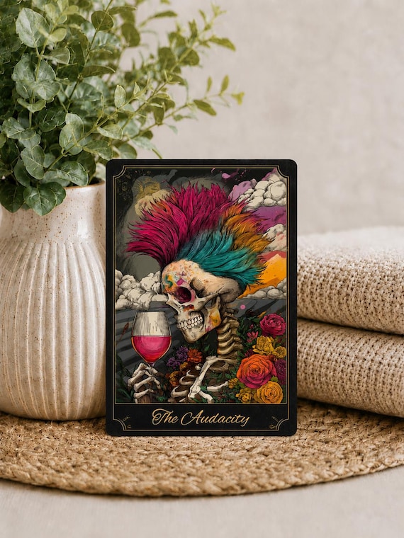 The Audacity Tarot Card WATERPROOF Sticker
