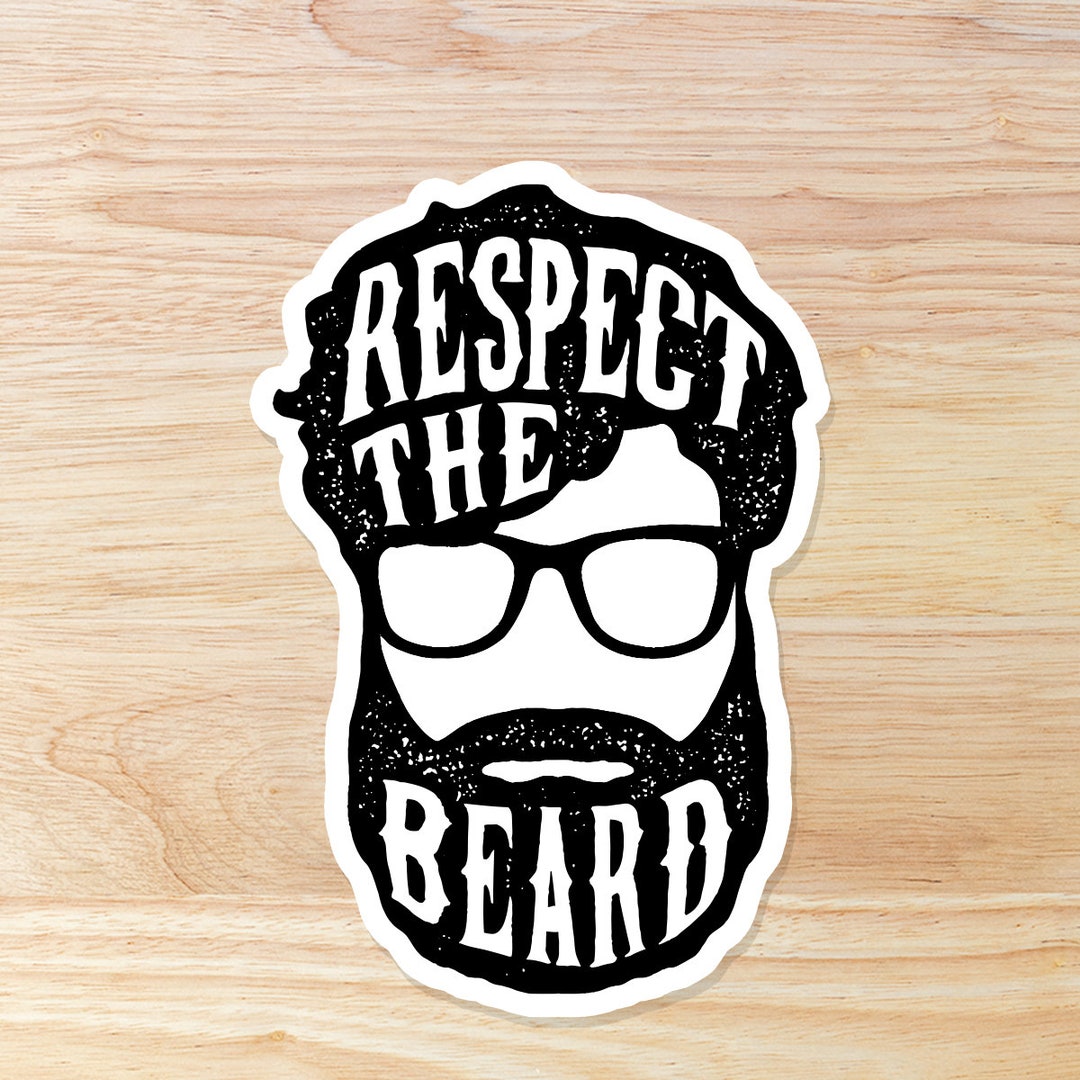 Respect Rider Sticker Respect the Beard Sticker - Etsy