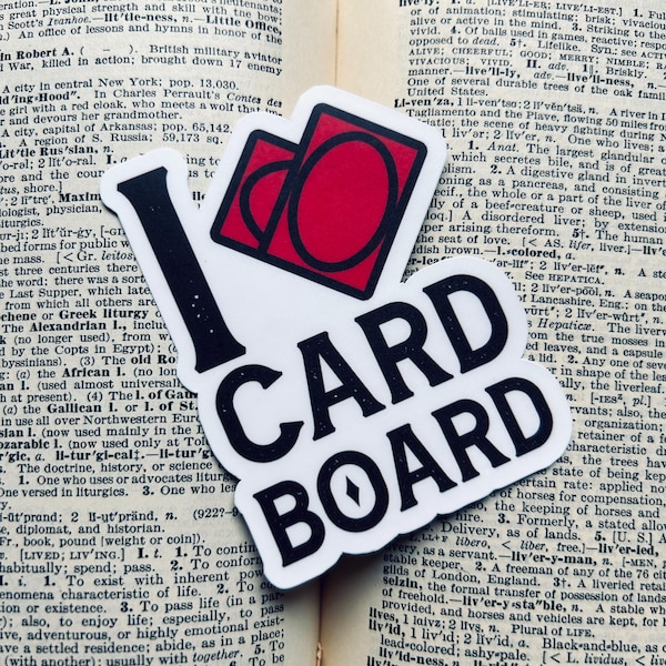 I Love Cardboard MTG: Vinyl WATERPROOF Sticker