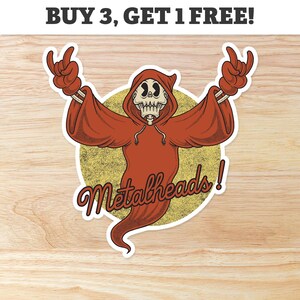 Metalheads sticker -  Heavy metal music sticker