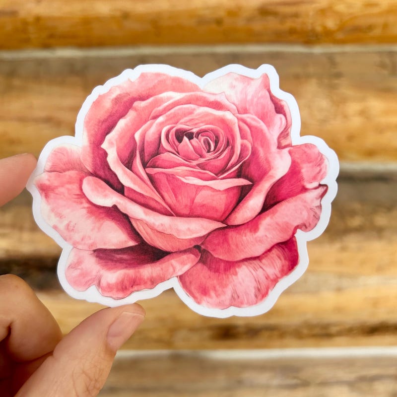 Small Roses Sticker Rose Stickers - Etsy