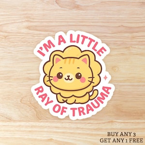 Je suis un petit rayon de traumatisme - Sticker vinyle imperméable