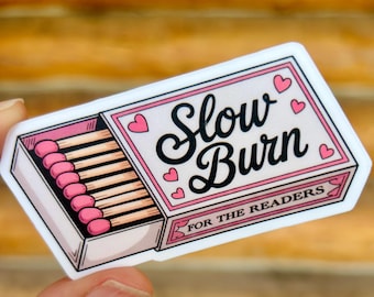 Slow Burn Matchbox - Für die Leser: Wasserfester Vinyl-Aufkleber