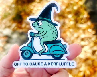 Off to Cause a Kerfuffle: Vinyl WATERPROOF Sticker